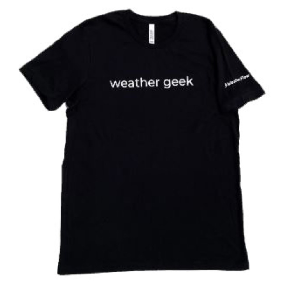 Canvas Men's Black Weather Geek Short Sleeve T-Shirt Size 2XL